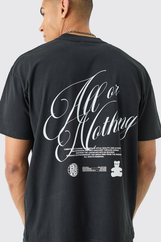 Oversize T-Shirt mit Slogan-Print