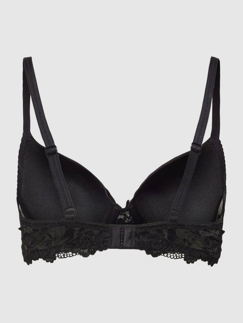 Schalen-BH mit Spitzenbesatz Modell 'VITTORIA' in schwarz