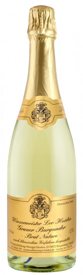 Grauer Burgunder Sekt brut nature - Weingut Heiden