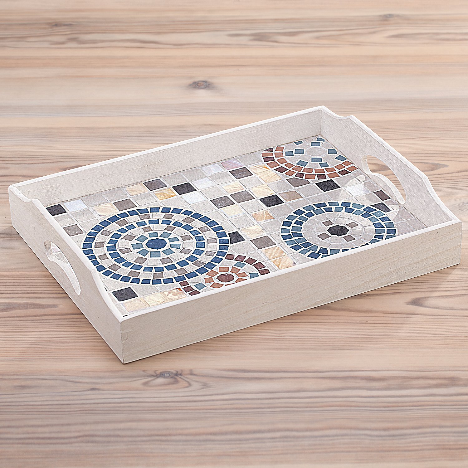 Tabletts aus Holz, 2 Stück