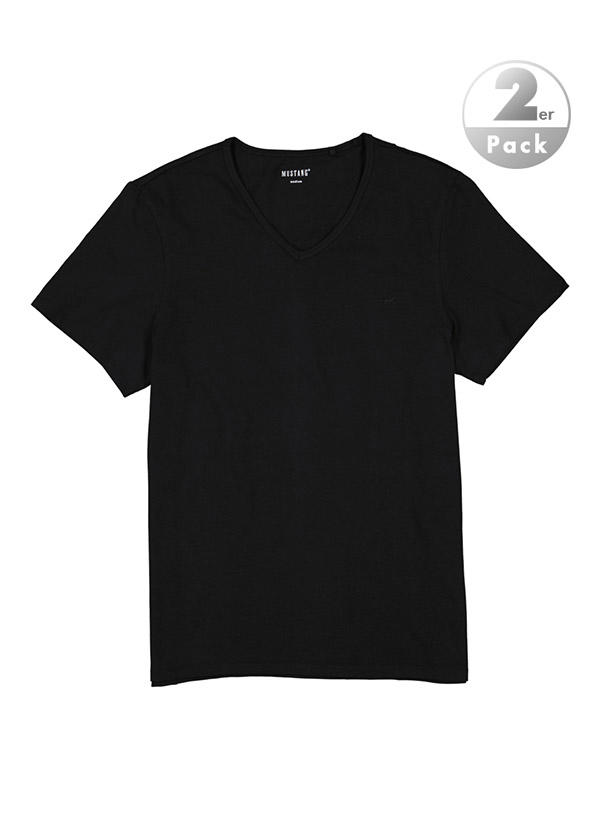 MUSTANG, T-Shirts, Baumwolle, schwarz