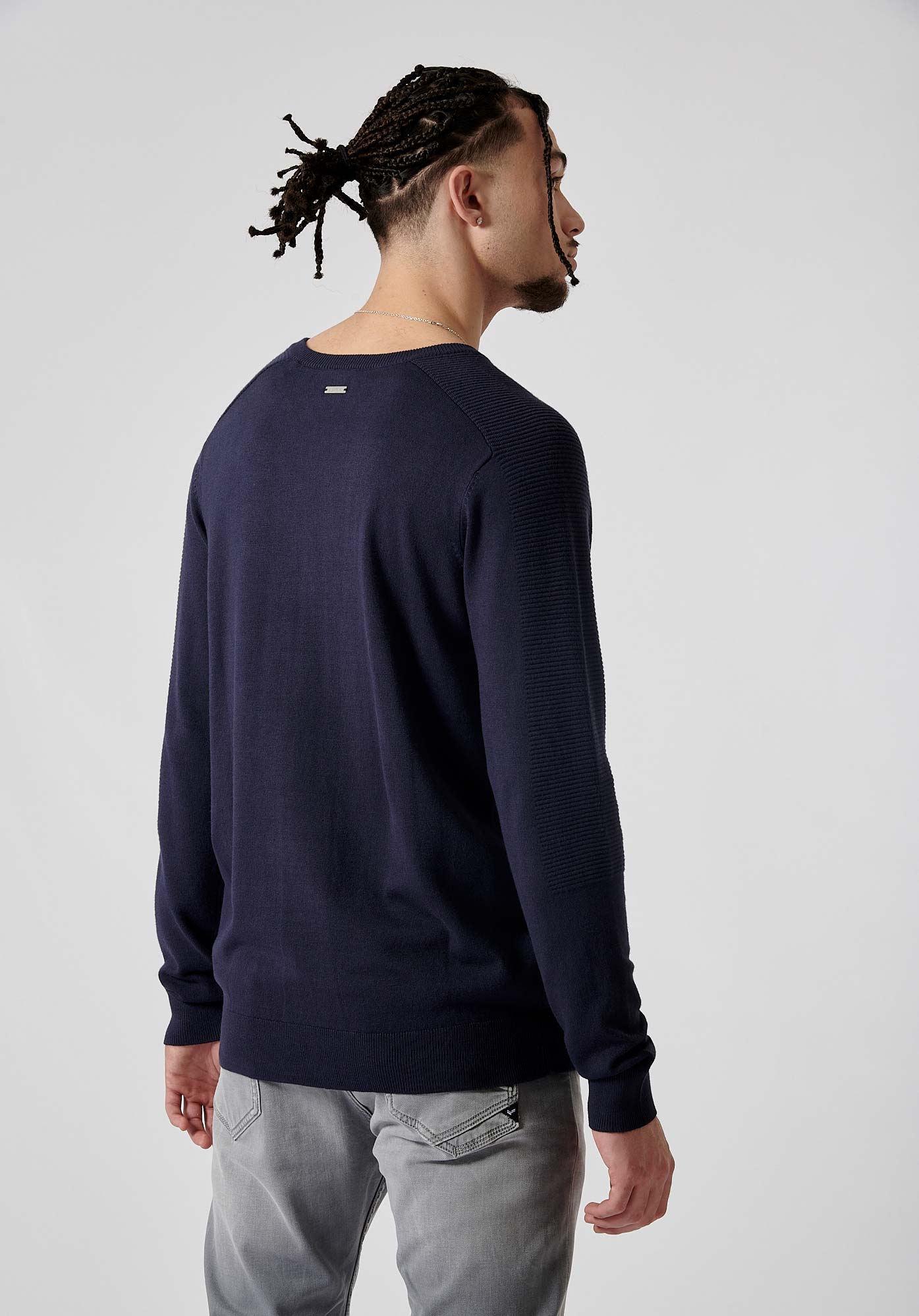 MAZAR  Pull bleu homme