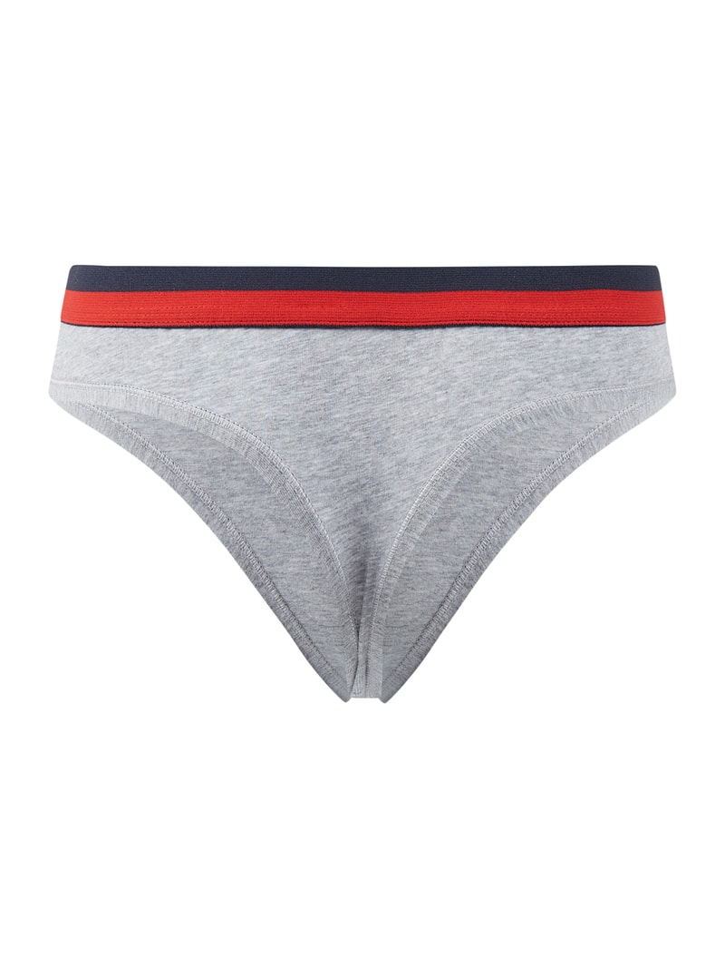 String mit Stretch-Anteil in mittelgrau