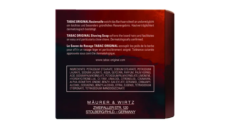 TABAC ORIGINAL Rasier-Seife 125 g
