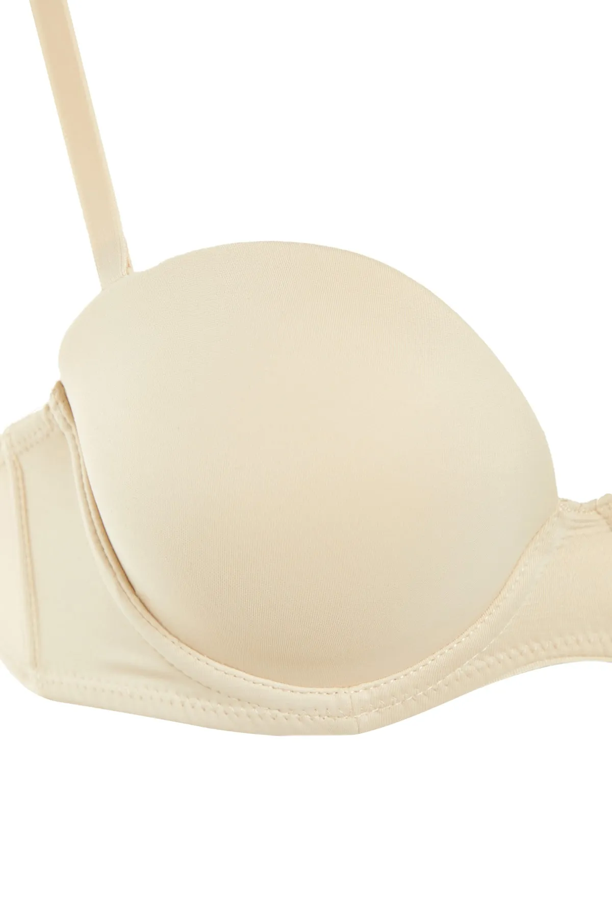 Trendyol Collection  Extra Push-Up T-Shirt-BH Strick-BH mit Trägern aus Hautseil THMAW21SU0058