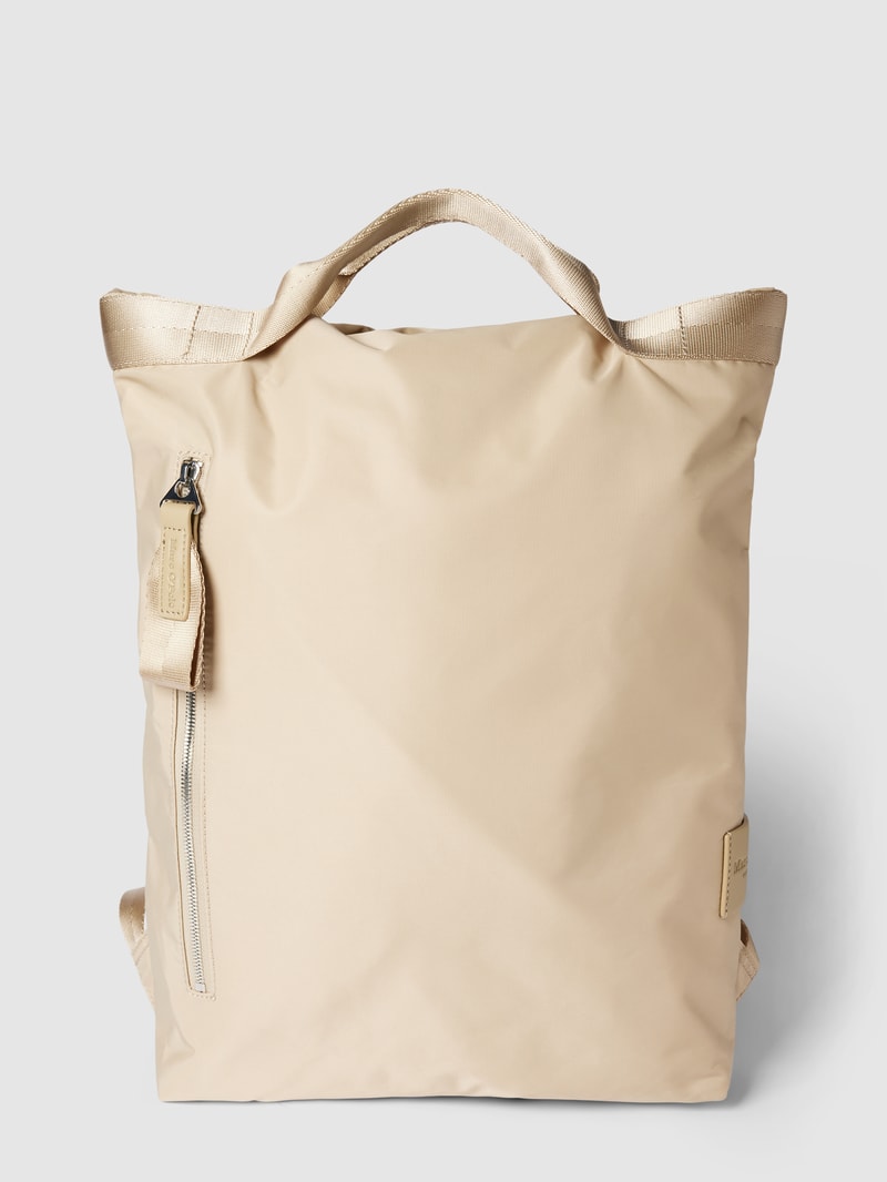 Rucksack mit Label-Detail Modell 'EMNI' in sand