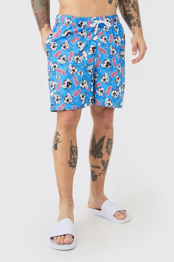 Mittellange Badehose