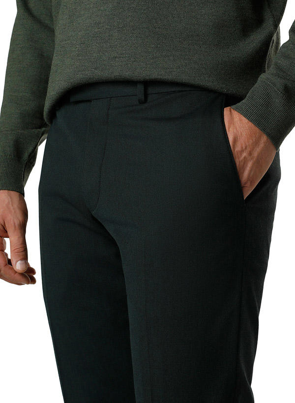 Strellson, Hose Melwin, Slim Fit, Woll-Stretch, dunkelgrün meliert