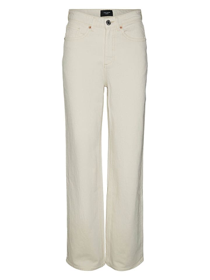 Vero Moda Jeans - Regular Fit - in Creme günstig kaufen