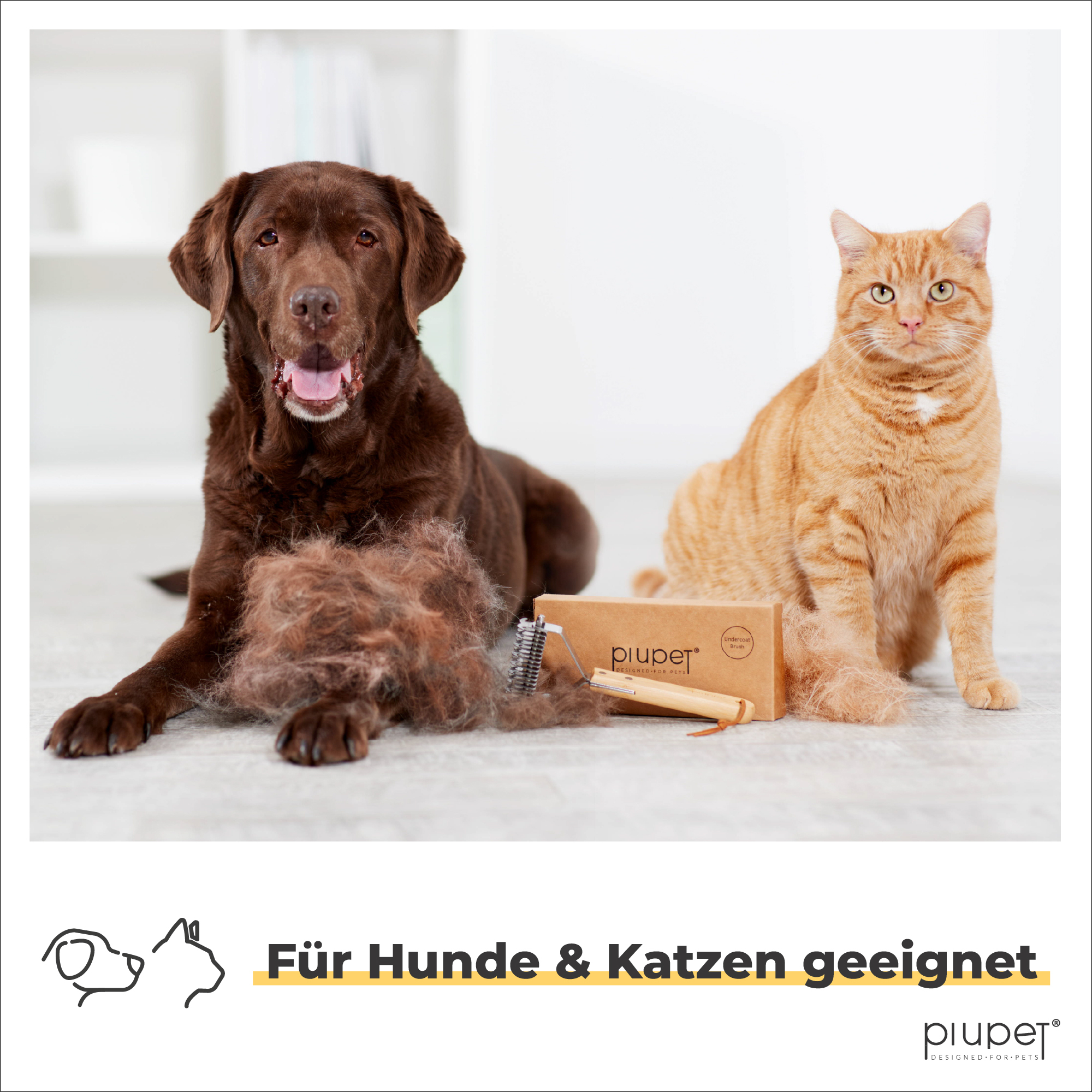 PIUPET Fellpflege PIUPET Unterfellbürste