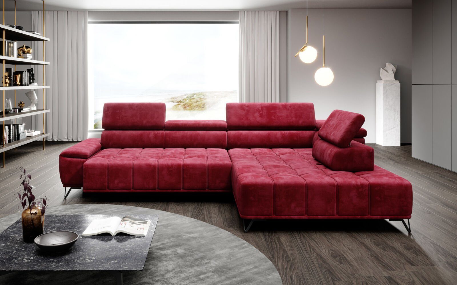 JVmoebel Ecksofa, Ecksofa L-Form Couch Wohnlandschaft Eck Couchen Möbel