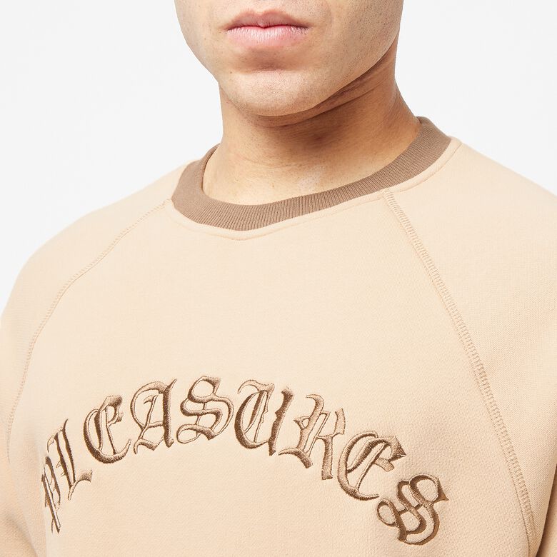 Pleasures Old E Ringer Shortsleeve Crewneck tan