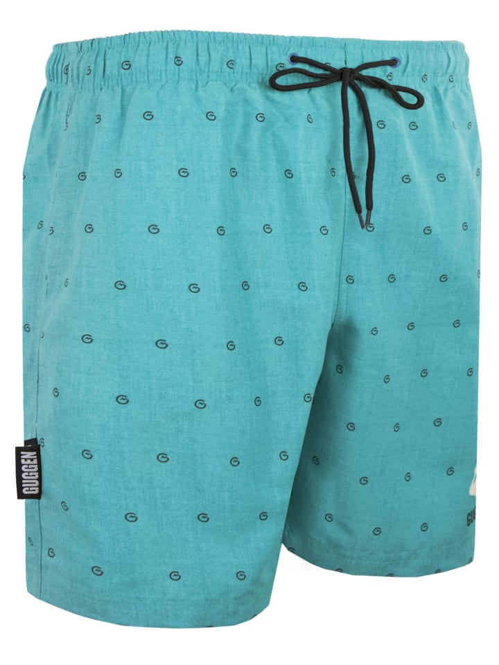 GUGGEN MOUNTAIN Badehose Bilddruck in Grün günstig kaufen