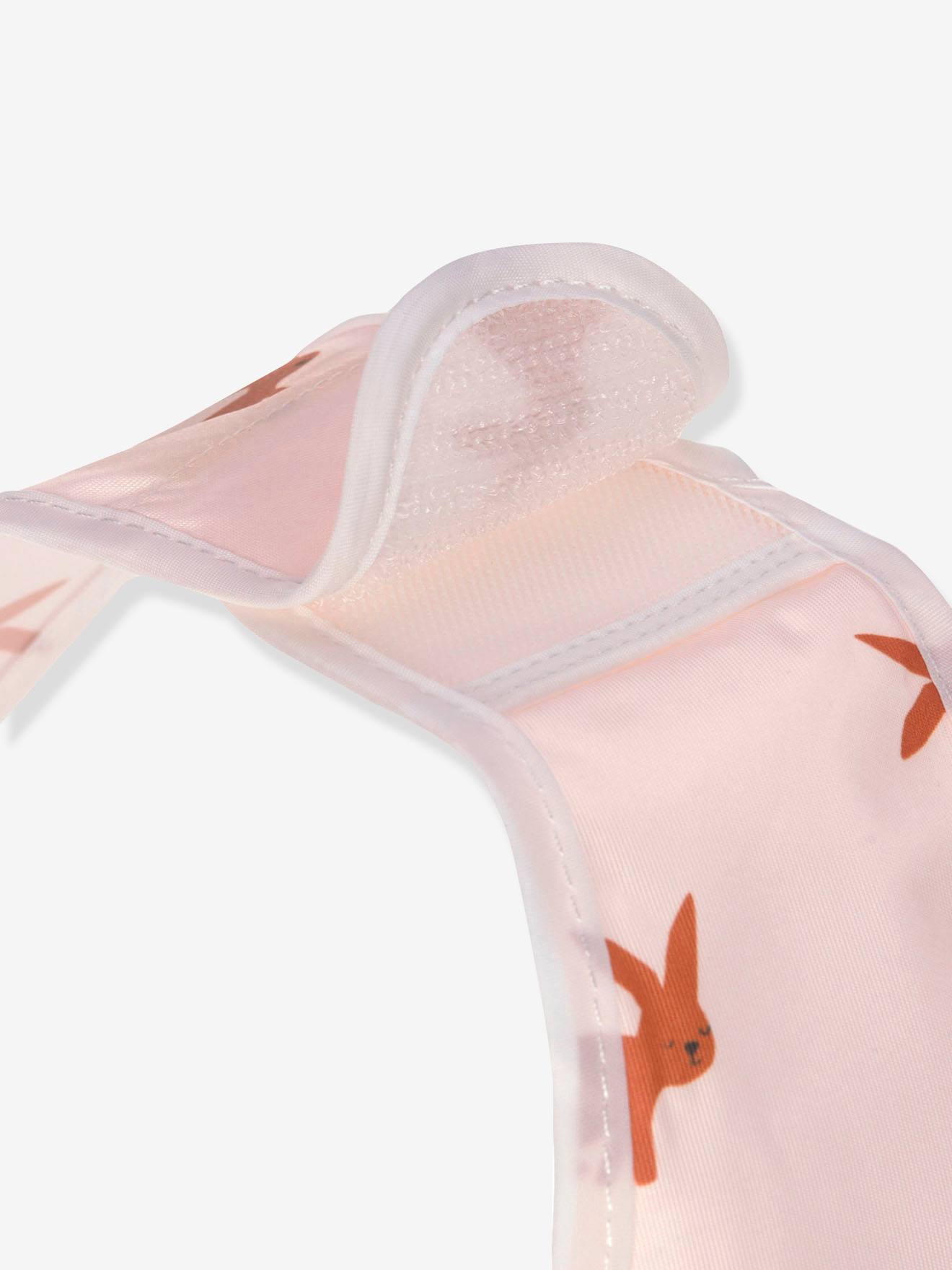 Lässig Baby Lätzchen-Set mit Auffangtasche LITTLE FOREST LÄSSIG - weiß+rosa