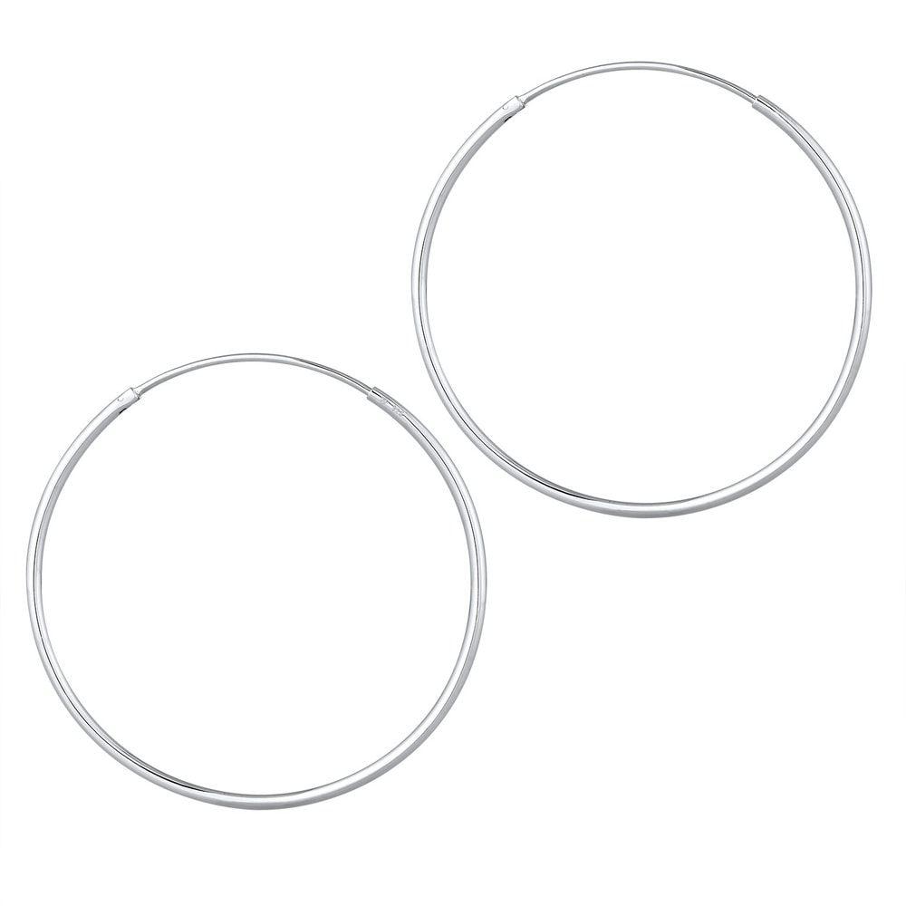 Elli Elli Boucles d'Oreilles Creolen Basic Filigran Hochwertig 925 Silber Boucles d'oreilles