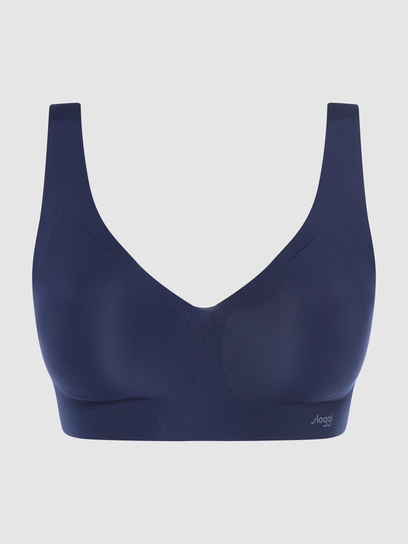 Bralette mit wattierten Cups Modell 'Zero Feel' in dunkelblau