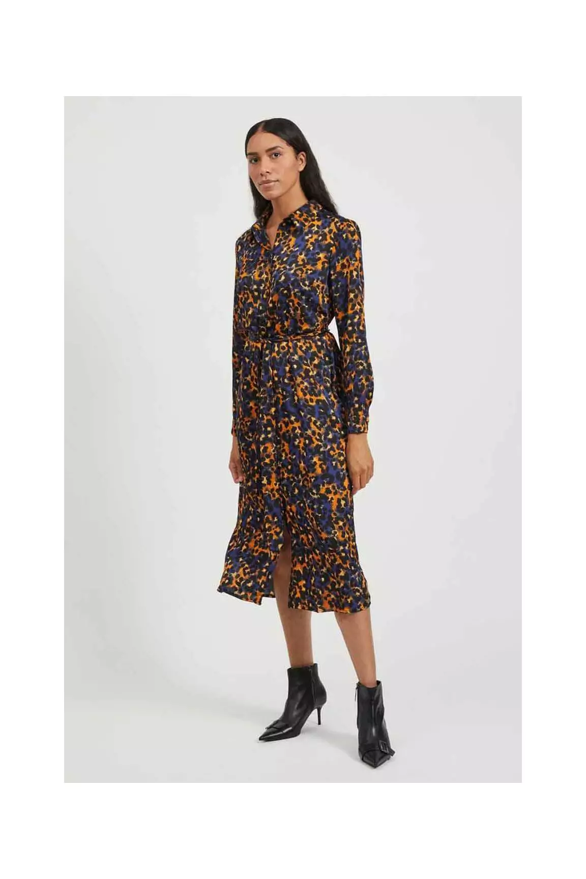 Vila Robes Mi Longues Femme couleur bleu