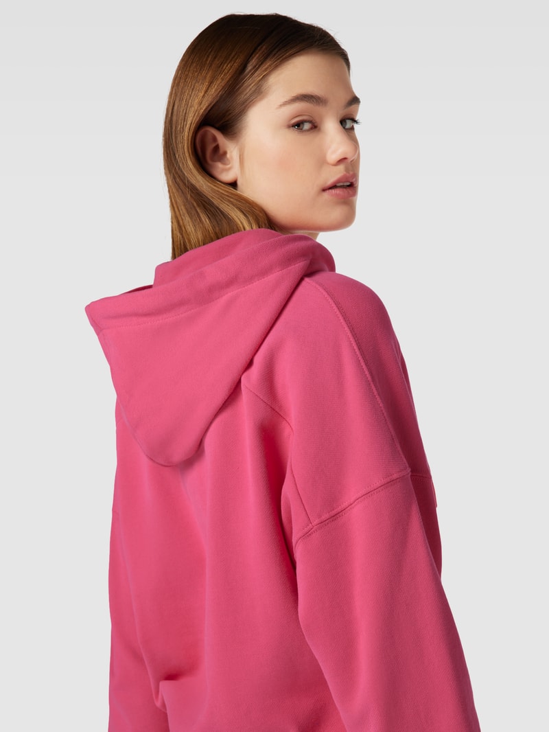 Hoodie mit Statement-Print in pink