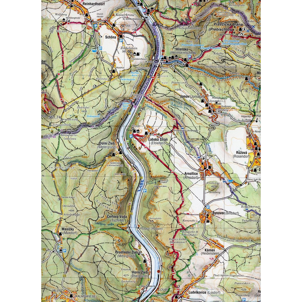 Böhmische Schweiz 1 : 40 000 - Wanderkarte