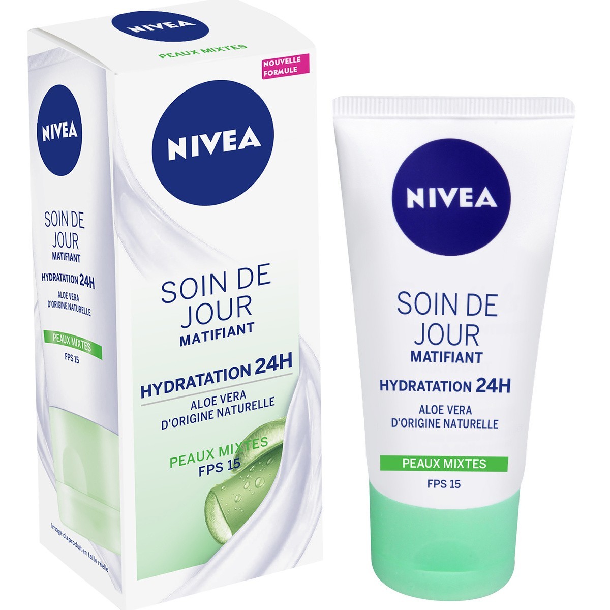 NIVEA 24 órás hidratáló mattító nappali krém aloe verával kombinált bőrre