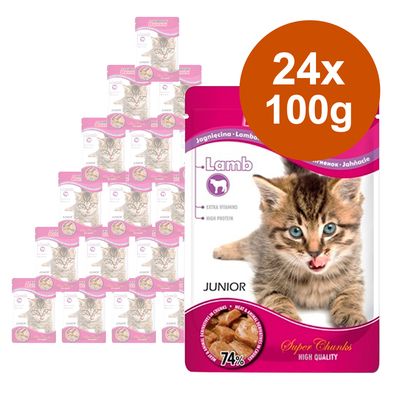 Super Benek Super Chunks Kitten 24 x 100 g