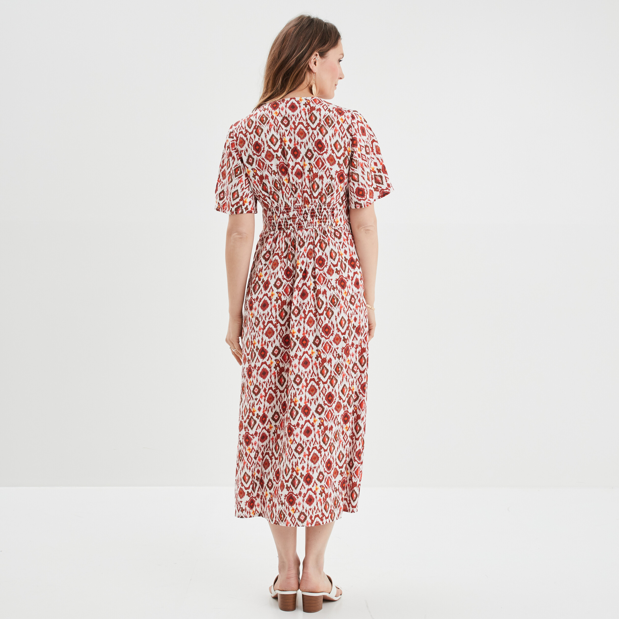 Robe longue droite Creeks multicolore femme | La Halle