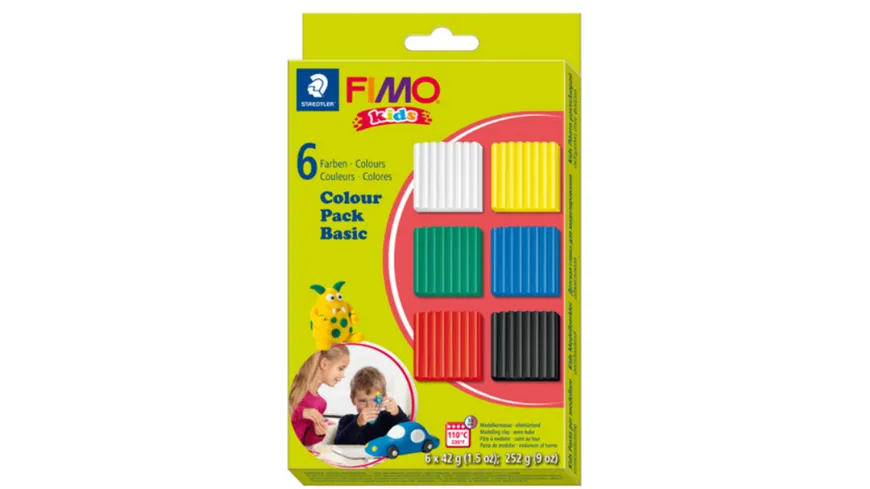 STAEDTLER Modelliermasse FIMO® kids Colour pack - basic 252 g