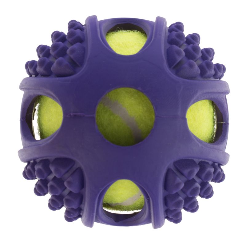 Hundespielzeug Gummi-Tennis-Ball 2in1 zu TOP-Preisen | bitiba %