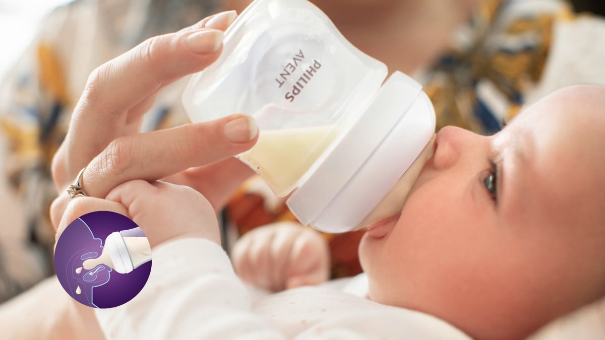 Babyflasche aus Glas Natural Response weiß, von Geburt an, 240ml, 1 St