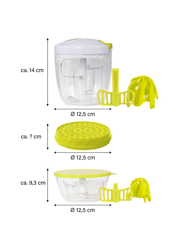 Stoneline Multizerkleinerer Set 12-teilig in Grün günstig kaufen onesize