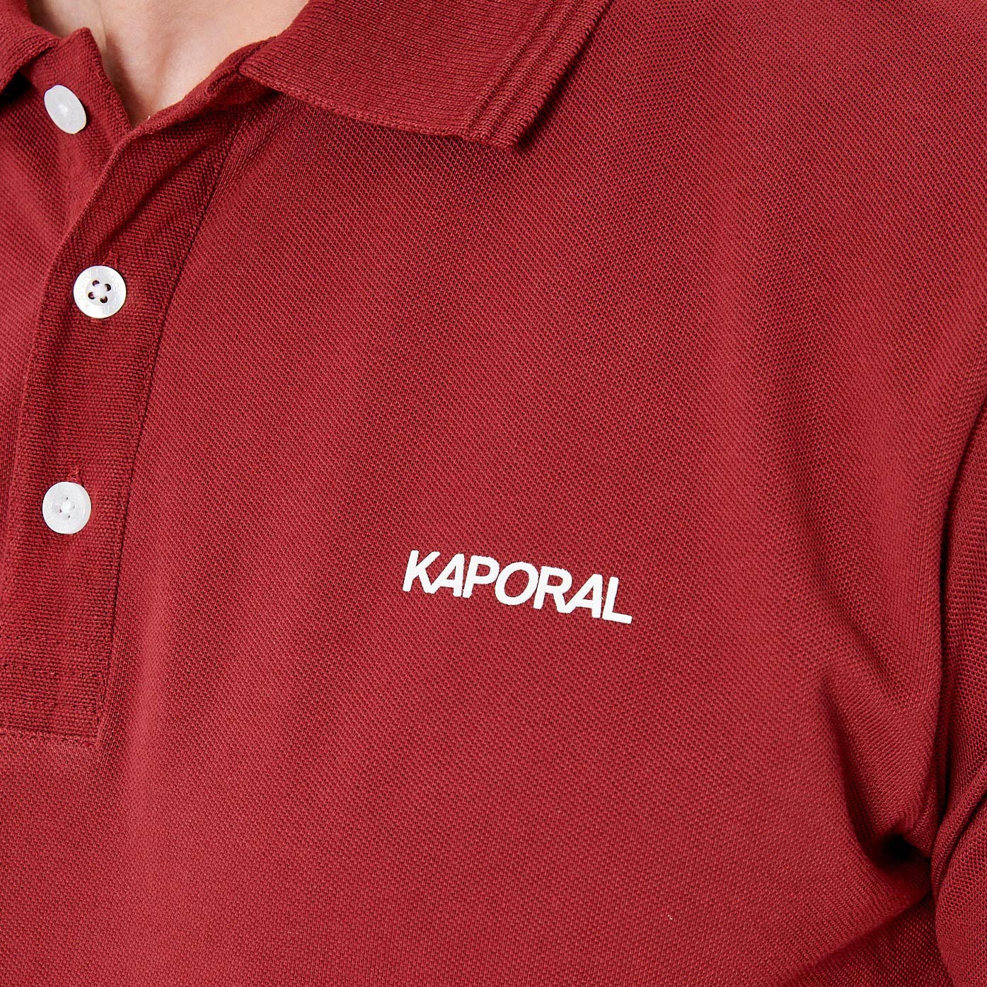CORTO  Polo bordeaux homme 100% coton bio