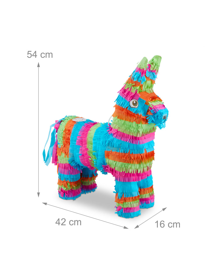 relaxdays Pinata Esel in Bunt günstig kaufen onesize