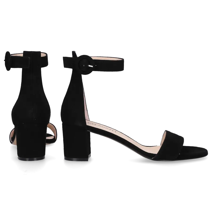 EN AVANT - Sandalen GR4 Veloursleder - schwarz