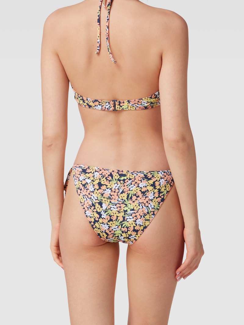 Bikini-Slip mit Allover-Print Modell 'BEACH CLASSICS' in marineblau