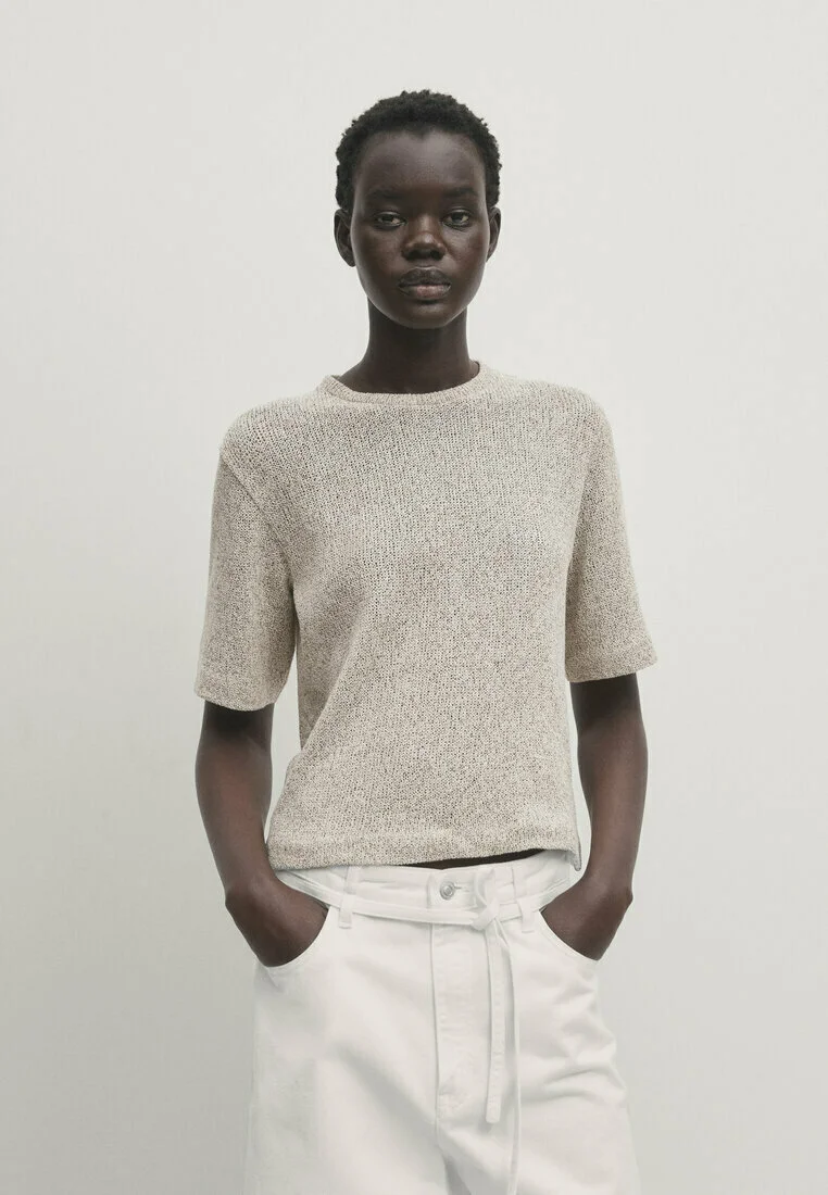 Massimo Dutti MANGA CORTA - Camiseta básica