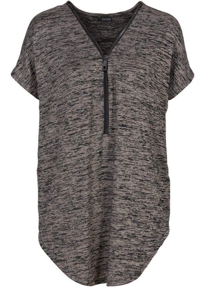Oversize-Shirt mit Reißverschluss