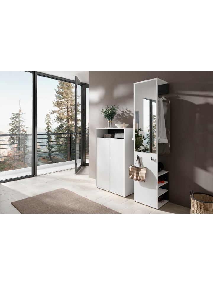 byLiving Garderoben-Set Lyon 2tlg. in Weiß günstig kaufen onesize