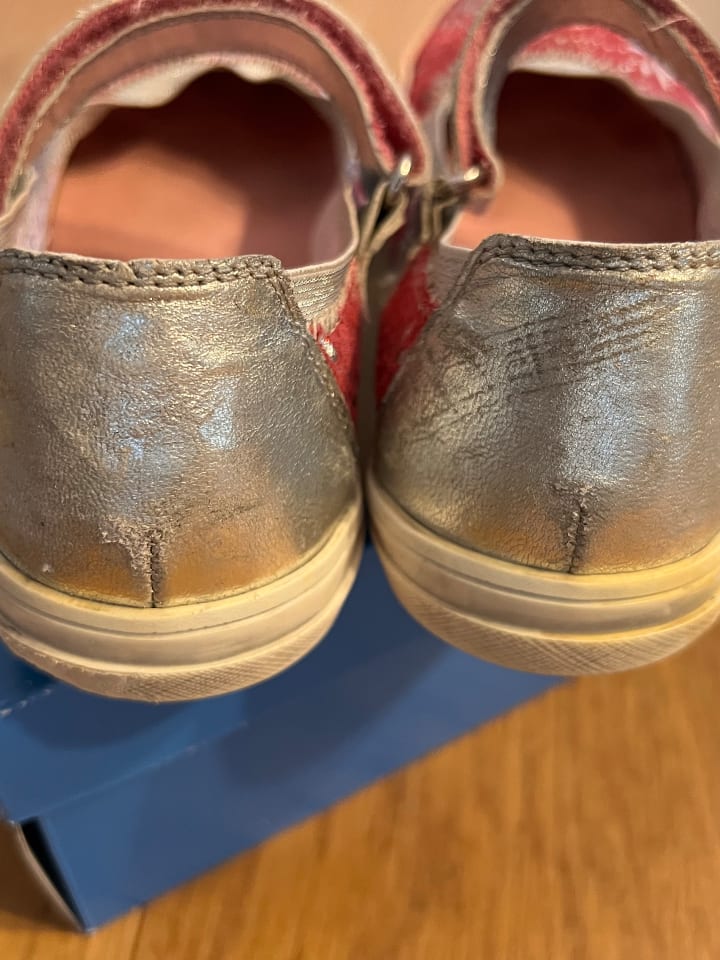 Richter Shoes Leder-Spangenballerinas in Pink günstig kaufen 32