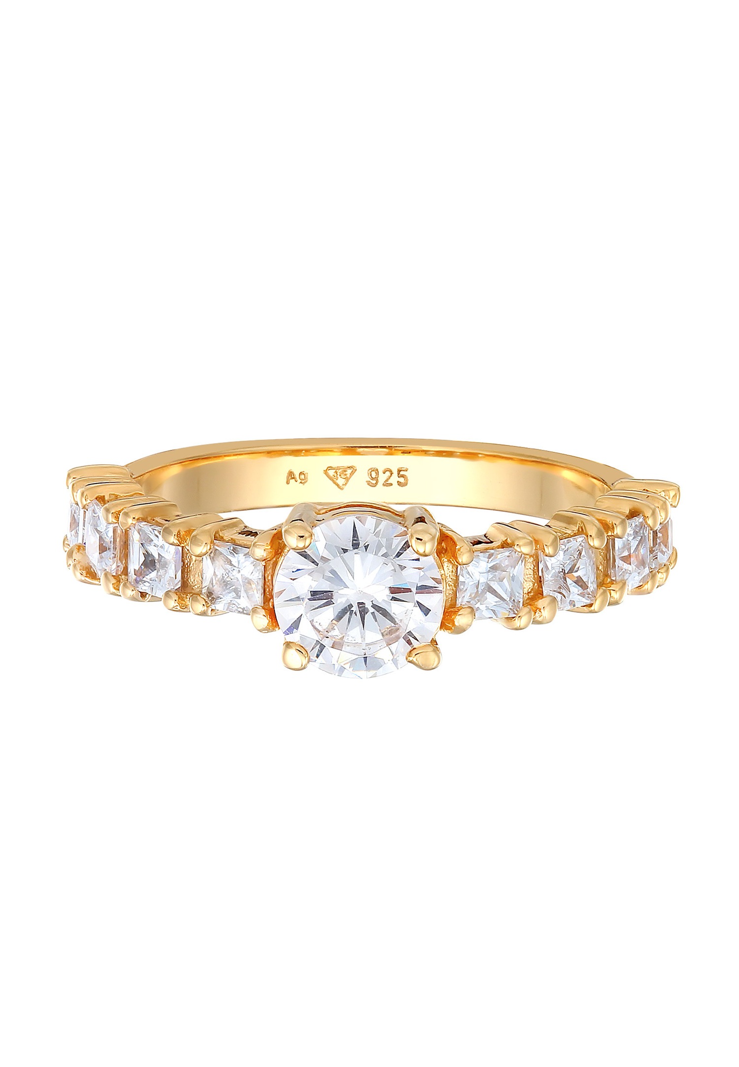 Bague élégante pour femme d'Elli avec cristal de zircone en argent sterling 925