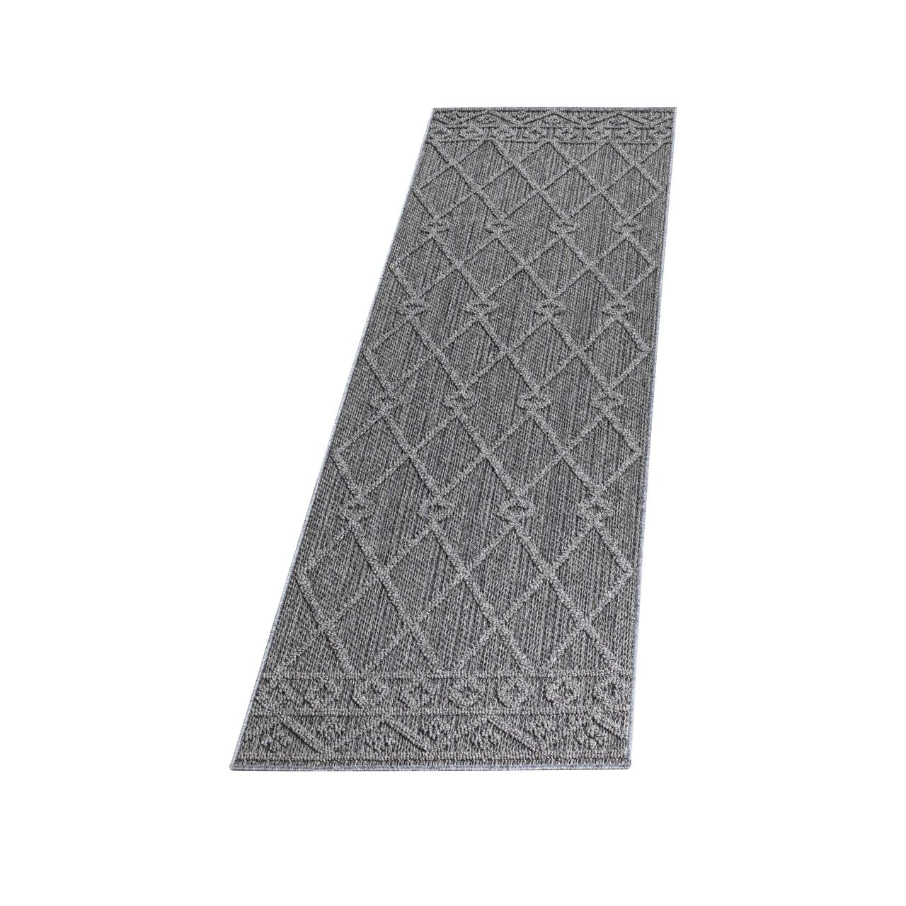 Ayyildiz Teppich, PATARA 4955, GREY, 80 x 250 cm