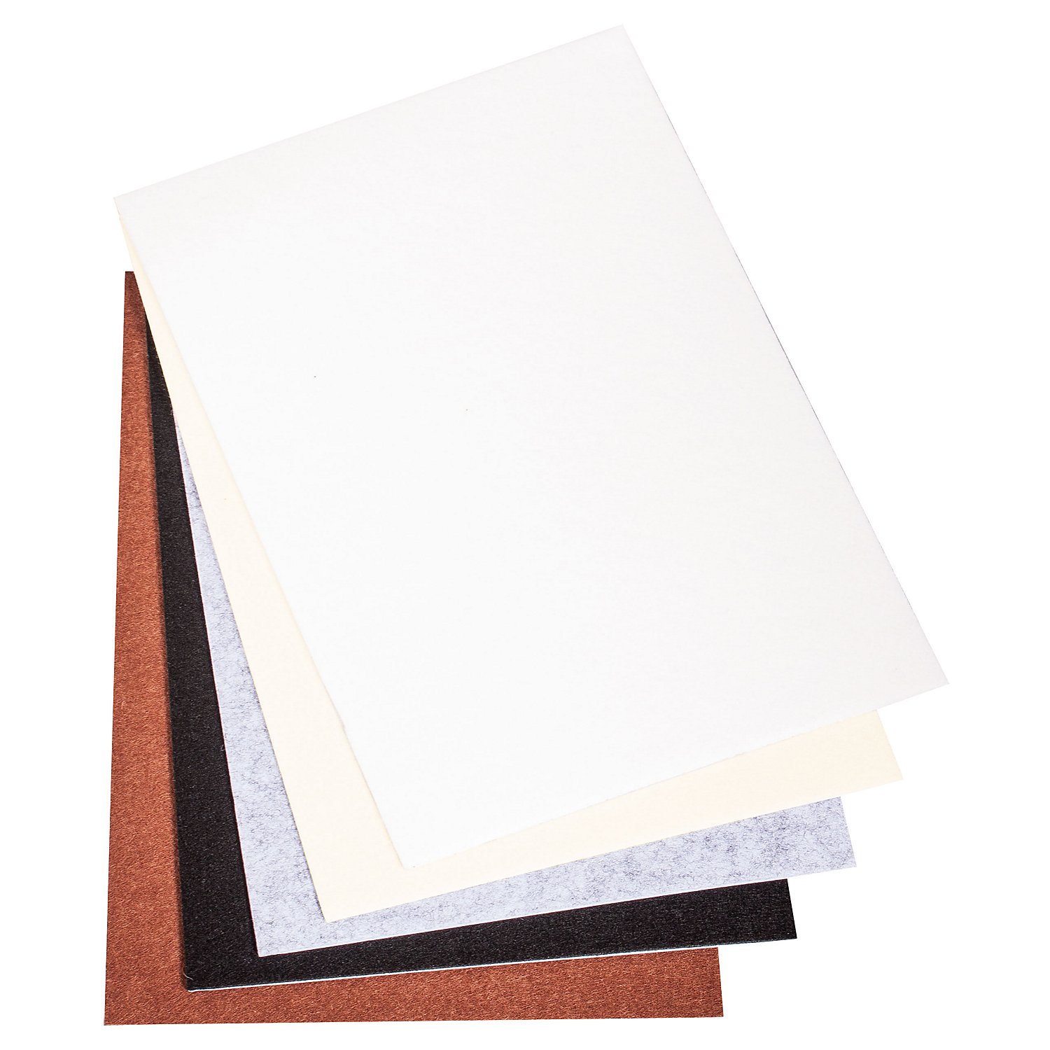 Bastelfilz, selbstklebend, 5 Platten, 20 x 30 cm