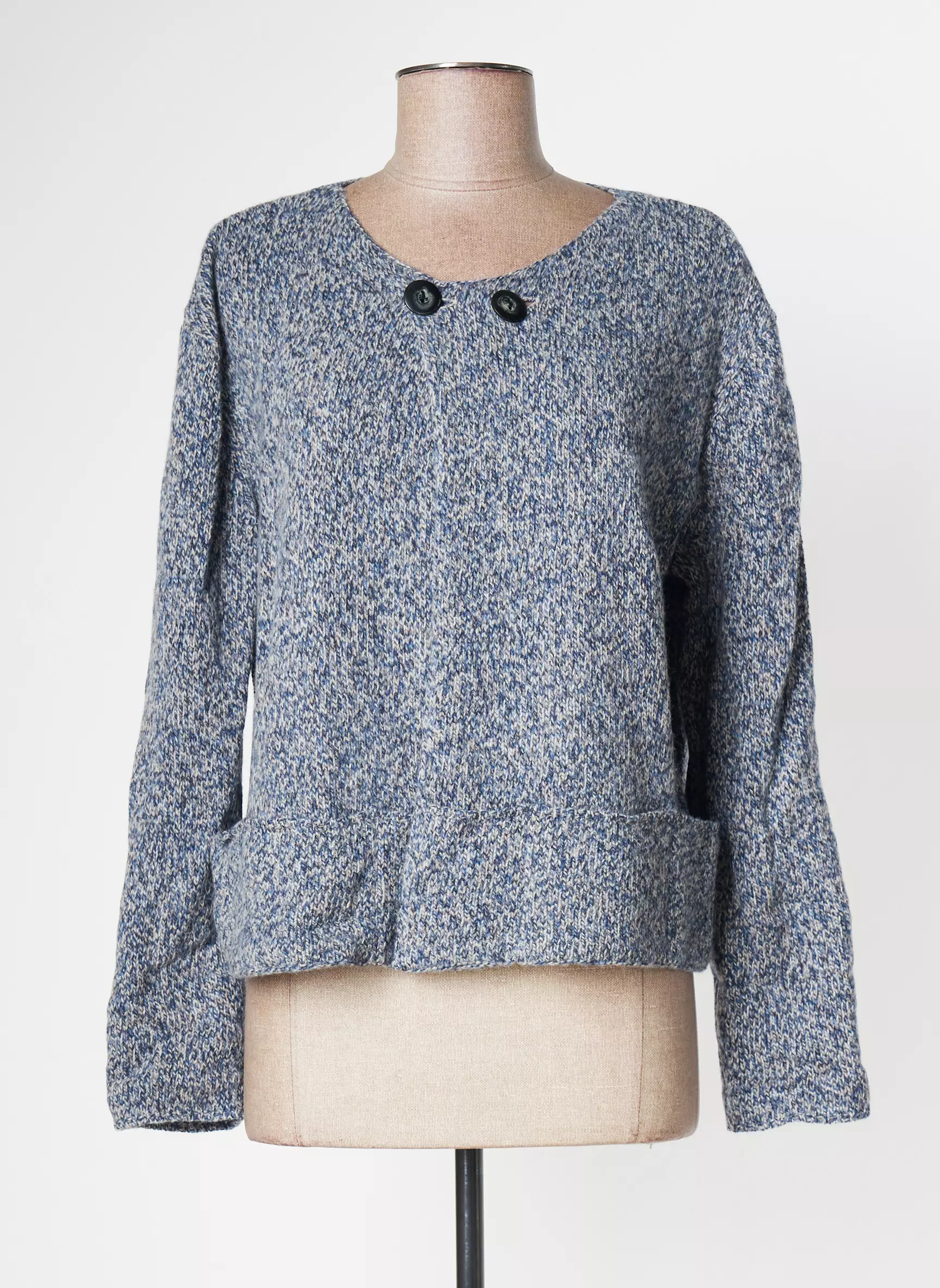 Solily Cardigans Femme couleur bleu