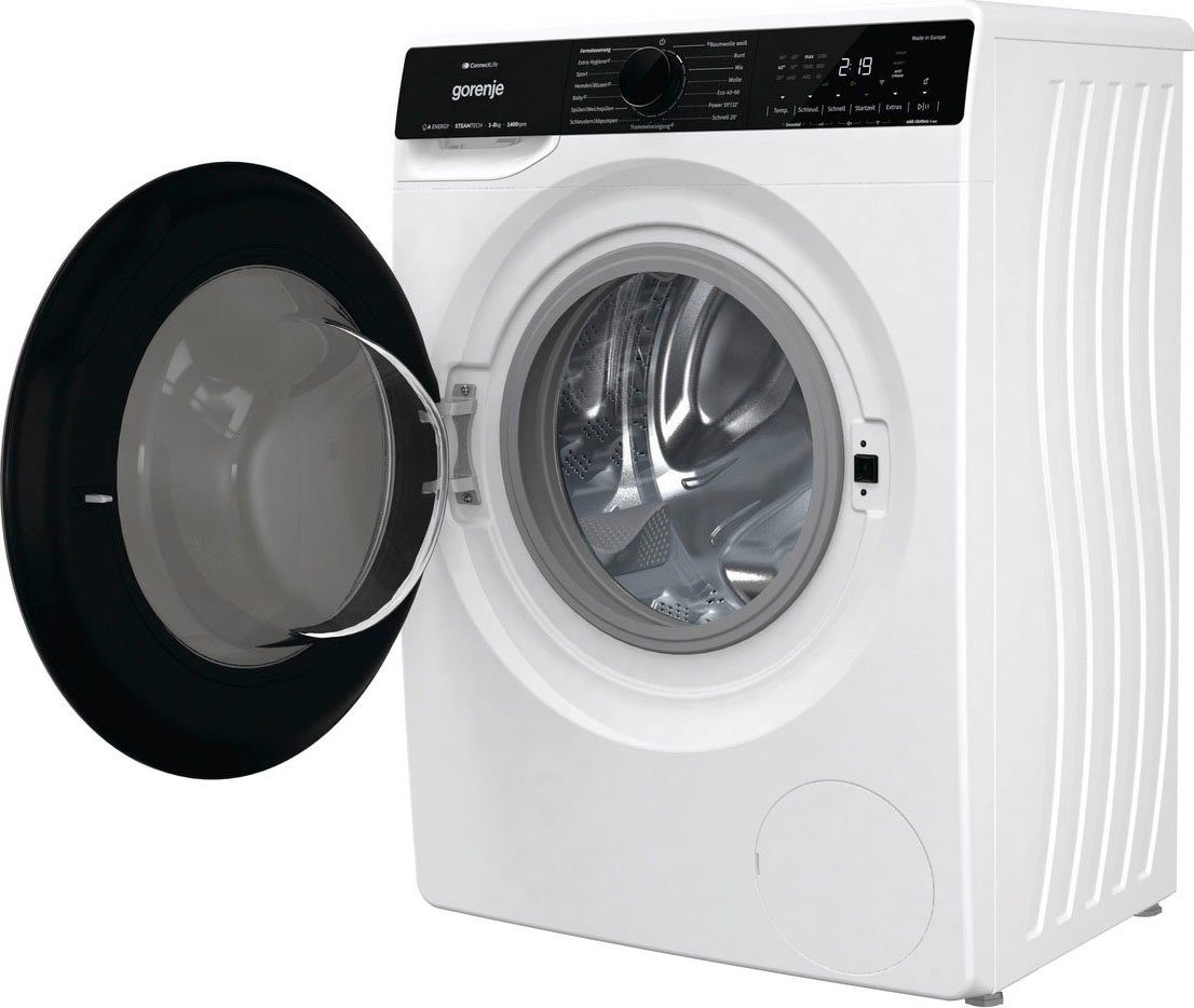 GORENJE Waschmaschine WPNA 84 SATSWIFI, 8 kg, 1400 U/min, SlimLine - nur 46,5 cm tief