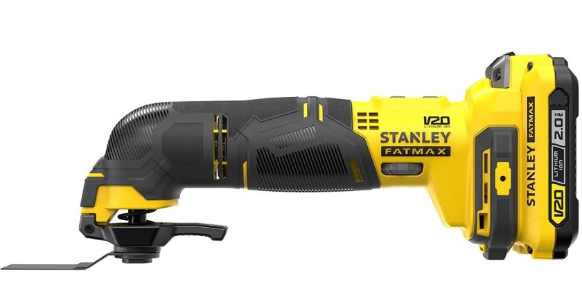 Stanley SFMCE500D2K FATMAX® V20 daugiafunkcis įrankis 18 voltų 2,0 Ah ličio jonų akumuliatorius