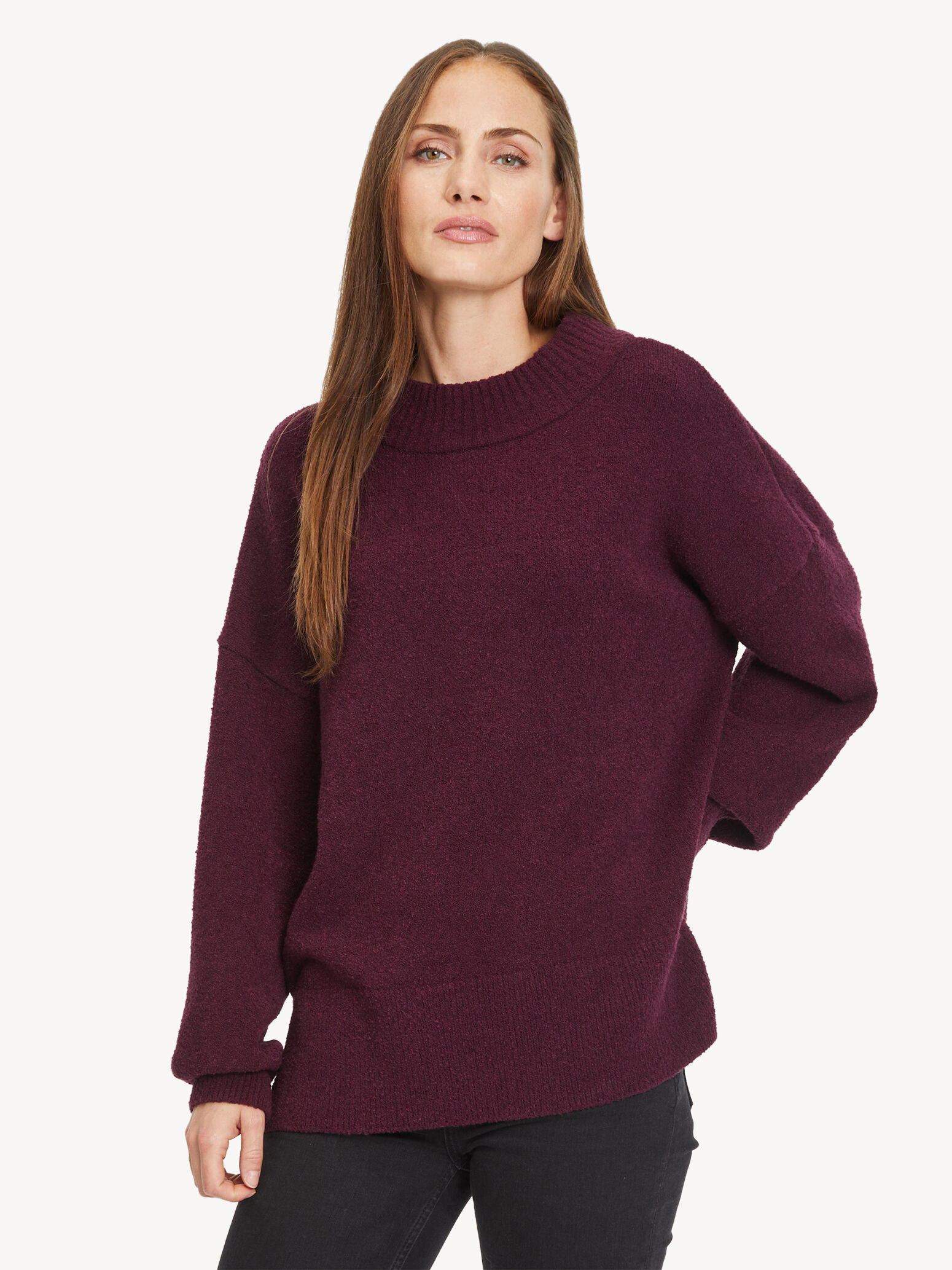 Pull-over en tricot - mauve