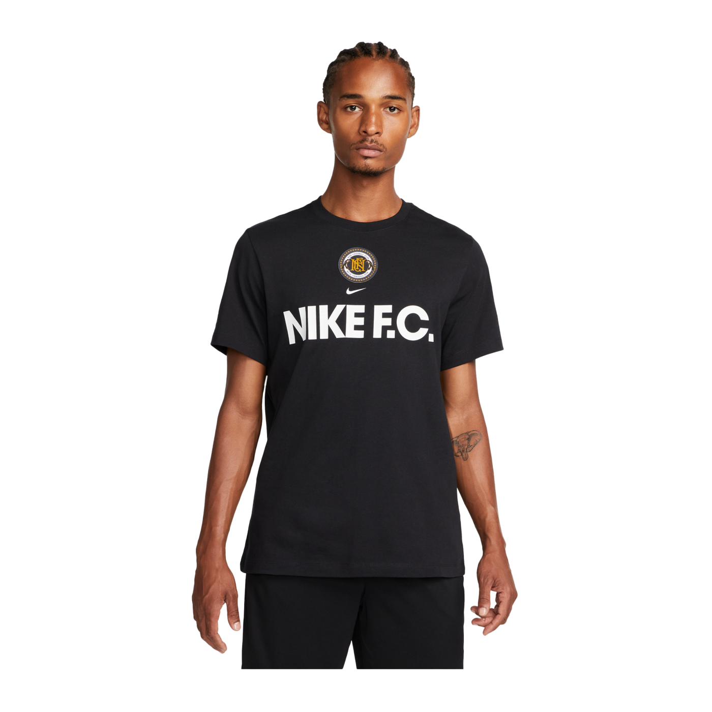 Nike F.C. T-Shirt Schwarz Weiss F010