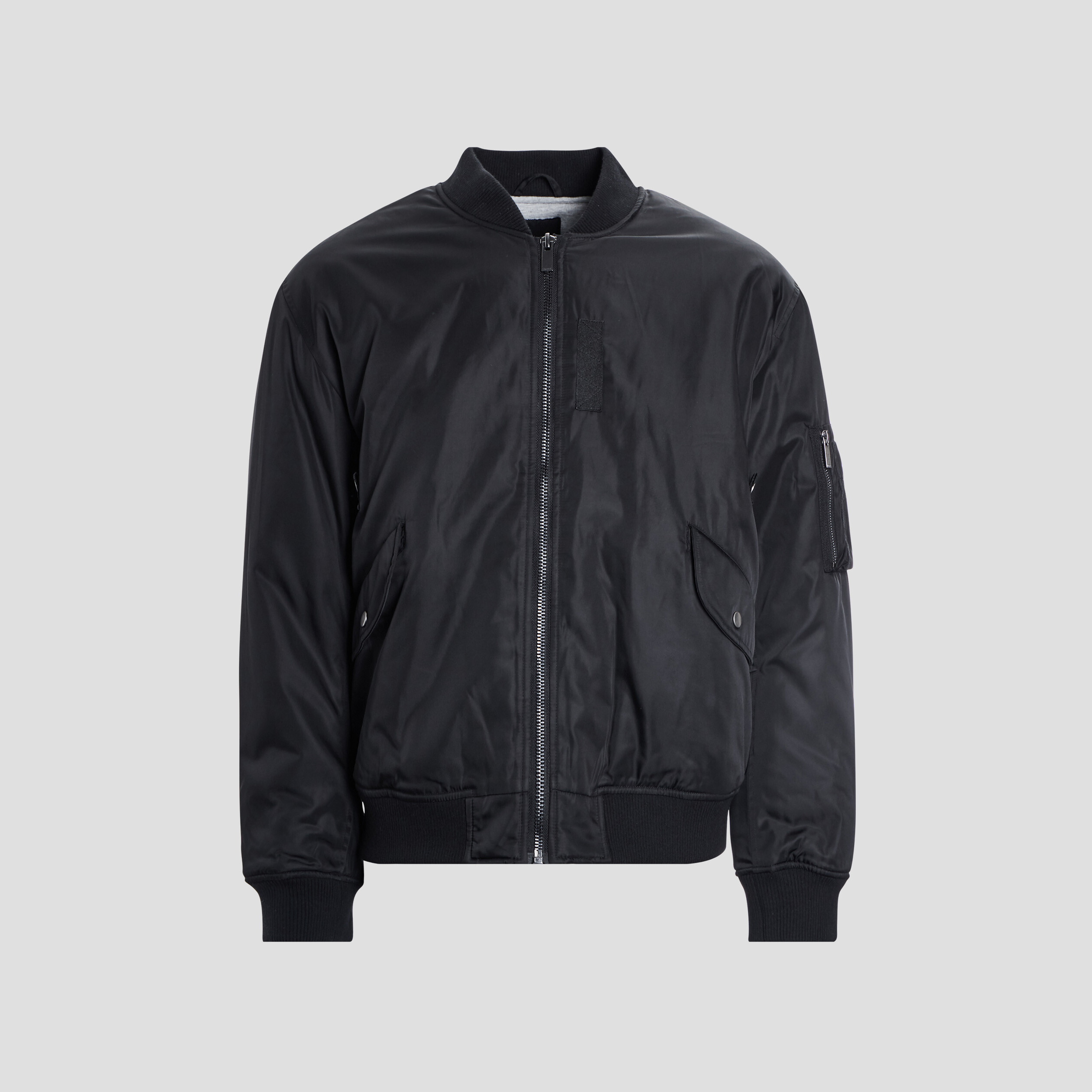 Veste bomber zippée noir homme | La Halle