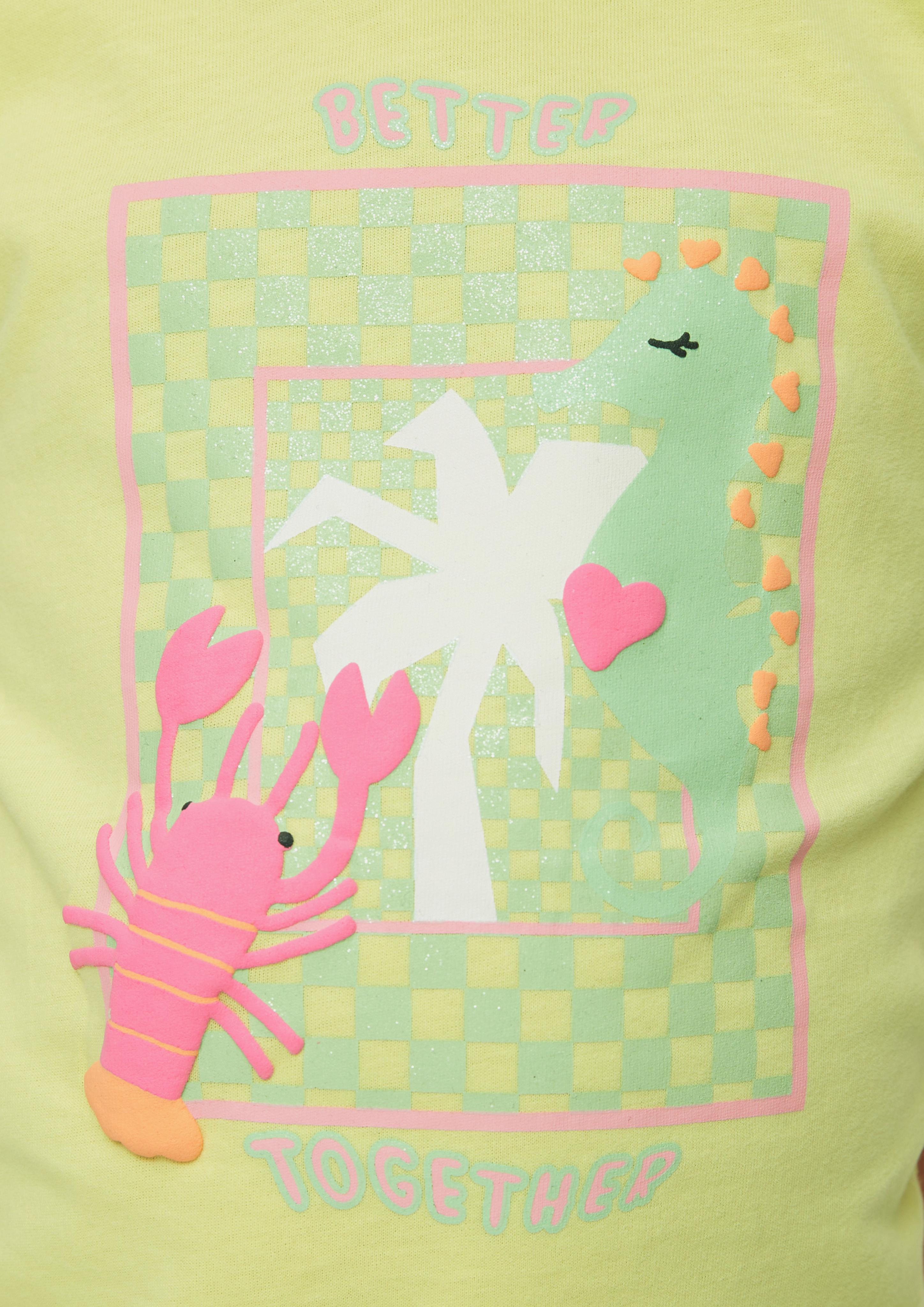 T-Shirt mit Frontprint  2130564-7016