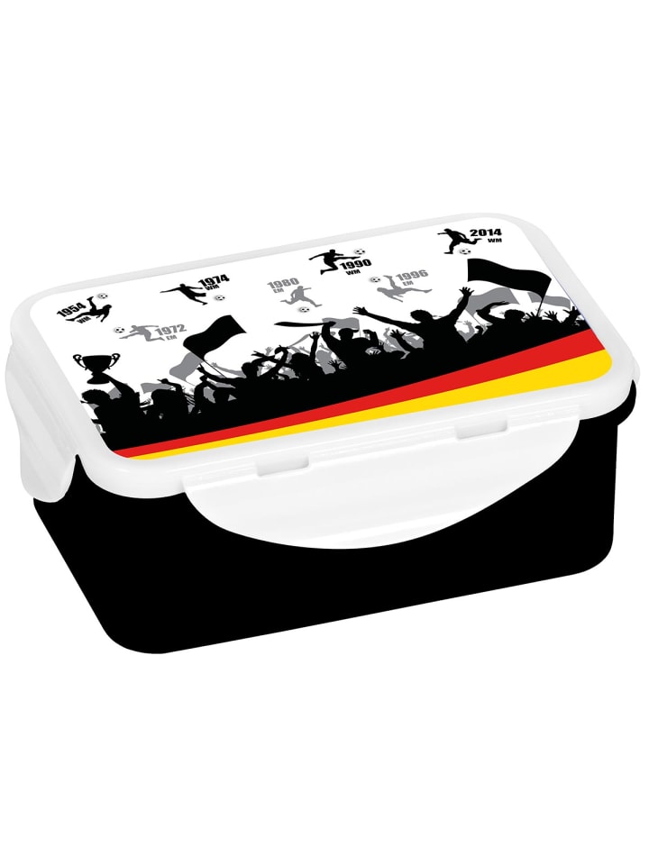 Geda Labels Brotdose Fußball Titel in Schwarz - 1100 ml günstig kaufen onesize