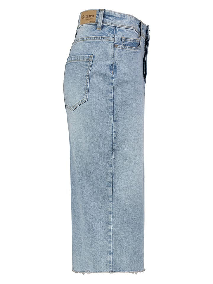 Sublevel Jeansrock in Hellblau günstig kaufen
